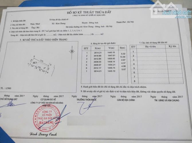 BÁN  NHÀ C4 TẠI THÔN NHUẾ, KIM CHUNG, ĐÔNG ANH. CHỈ 1,6 TỶ. - 3