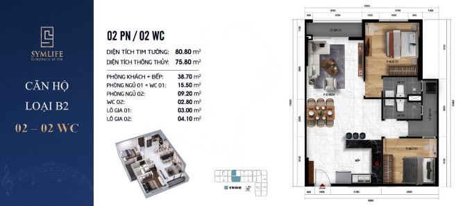 Căn hộ Symlife MT QL13, ngay tuyến metro số 2, thanh toán chỉ 1%/đợt đến khi nhận nhà - 4