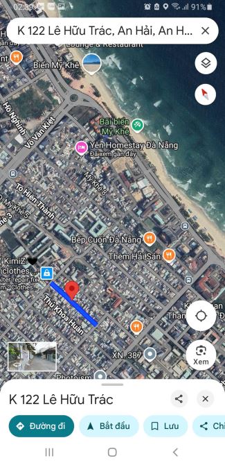 Bán đất mặt đường 6m Nguyễn Văn Thoại gần Biển Mỹ Khê 155m ngang 5,9m giá chỉ 13,5 tỷ TL - 4
