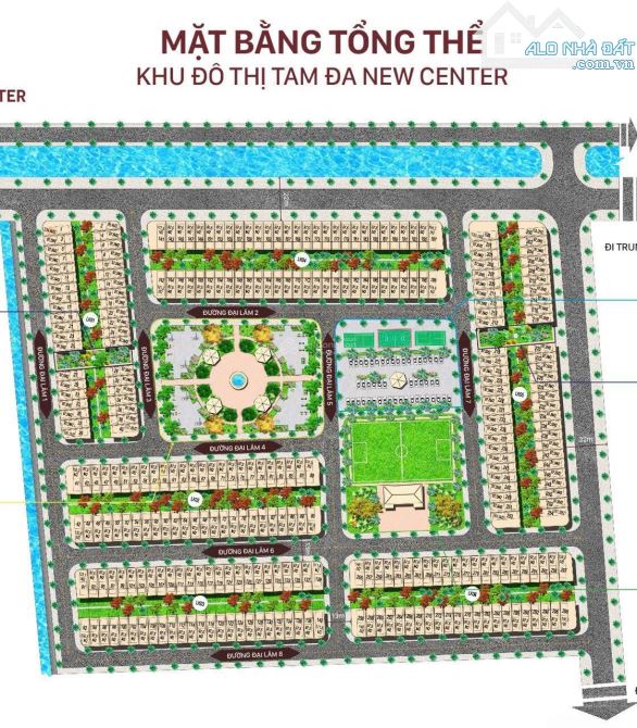 BÁN ĐẤT KĐT TAM ĐA NEW CENTER, YÊN PHONG, BẮC NINH. 100M2 - 2 TỶ - 4