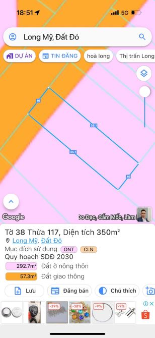 CÒN DUY NHẤT LÔ TRỤC CHÍNH UỶ BAN THỊ TRẤN PHƯỚC HẢI - CÁCH TỈNH LỘ 44B CHỈ 150M, ĐI BIỂN - 6