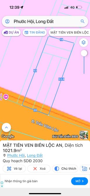 MẶT TIỀN ĐƯỜNG VEN BIỂN - CÁCH BÃI TẮM LỘC AN CHỈ 2KM  🌈DT 1021M2 - 20x52M - 7
