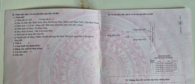 Bán gấp lô ga lê duẫn 113m2 thổ cư giá ngộp chỉ 1ty480