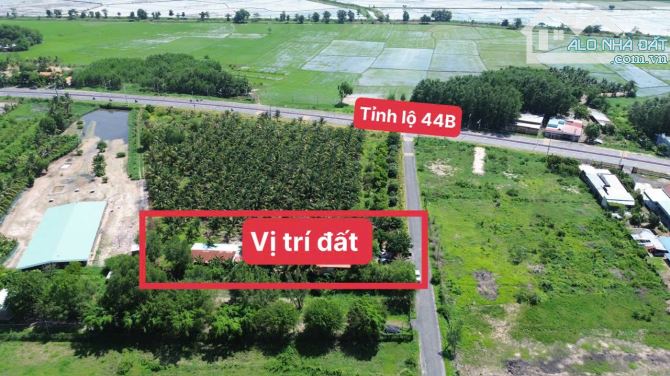 1600M2 (20x80) SÁT TỈNH LỘ 44B - TT PHƯỚC HẢI - CÁCH BIỂN 10 PHÚT 👉  DT: 1585m2 ngang 20x