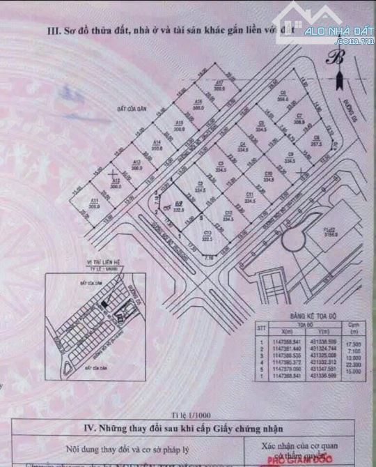 BÁN LÔ ĐẤT BIỆT THỰ 322M2 GÓC 2 MẶT TIỀN GẦN BIỂN BÃI TẮM CHÍ LINH GIÁ 30 TỶ