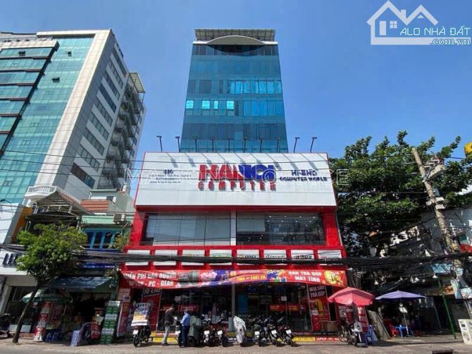 cần bán nhà mặt tiền cách mạng tháng tám phường 11 quận 3 diện tích: 12mx26.3m hầm 10 tầng