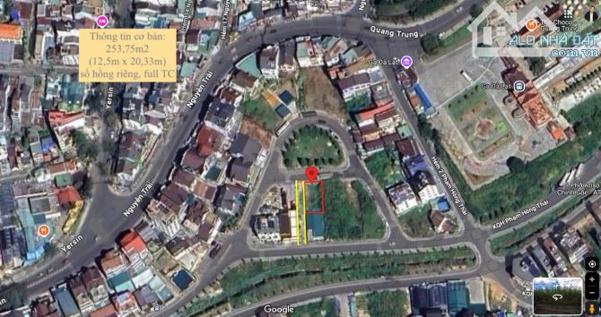 Bán Đất Biệt Thự 2 Mặt Tiền Khu Quy Hoạch Phạm Hồng Thái – Vị Trí Cực Đẹp