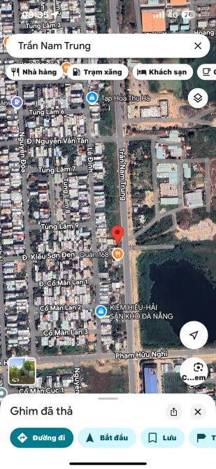 Bán 2 lô liền kề Trần Nam Trung, Hoà Xuân, Đà nẵng, đường thông dài, con đường rộng 15m