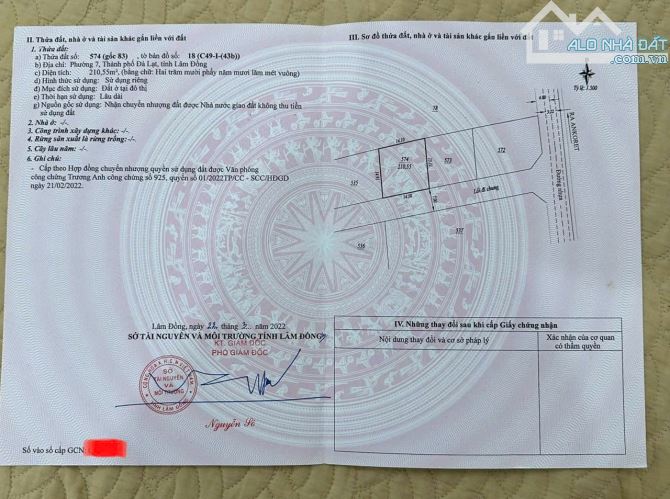 Lô đất Măng Lin - Phường 7 Đà Lạt 🔥210m giá 5 tỷ 5 - gần các khu biệt thự - 1