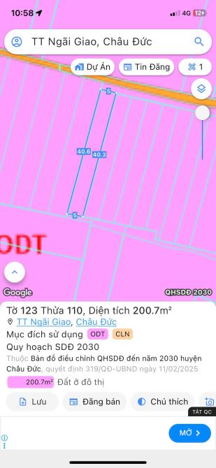 8 Lô Thị Trấn Ngãi Giao Châu Đức Bà Rịa Giá Tốt Đầu Tư Cho Anh Chị - 1