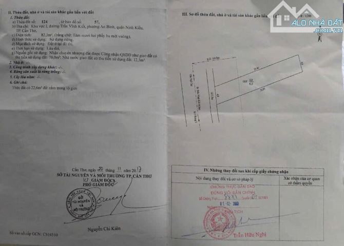 (CG) Bán 352m2 mặt tiền đường Trần Vĩnh Kiết (đoạn nằm gần hẻm 6) P. An Bình,TPCT - 1