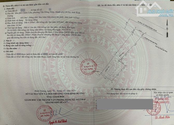 Bán đất 10.4x58.8m, mặt tiền Lê Hồng Phong kế Ngã Tư Chiêu Liêu - 1