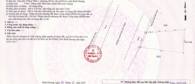 Bán Gấp Đất Mặt Tiền Kinh Doanh Phạm Hữu Lầu Dĩ An - 2