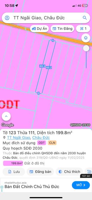 8 Lô Thị Trấn Ngãi Giao Châu Đức Bà Rịa Giá Tốt Đầu Tư Cho Anh Chị - 2