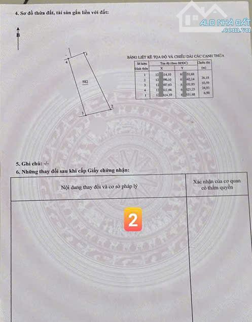Bán đất 41x25m, hẻm ĐT.747A p. Thái Hòa gần Chợ Tân Ba - 2