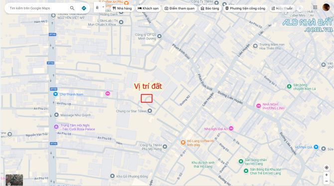 Bán lô góc 6.5x25m, đường số 1 KDC Quốc Vương p. An Phú kế chung cư - 2