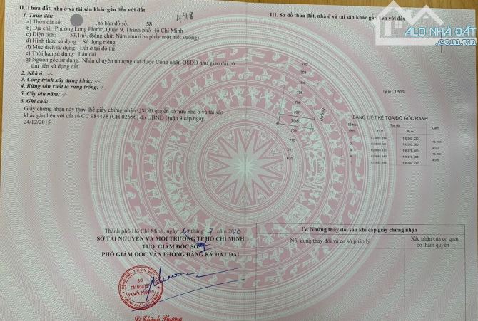 Bán đất Long Phước đường Long Thuận dự án Làng đại học Châu Long Quận 9 (53m2) 2.9 tỷ - 3