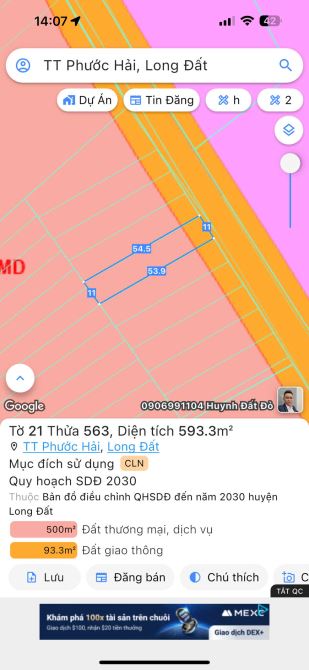 Bán 10 lô đường nhựa rộng 12m cách biển Lan Rừng Resort 2km Xã Phước Hải ,BRVT - 4