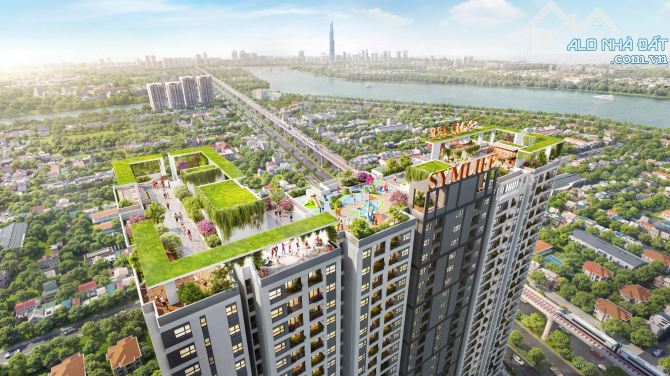 Căn hộ mặt tiền QL13 liền kề Thủ Đức giá chỉ 36,8tr/m2 4 mặt view sông - 4
