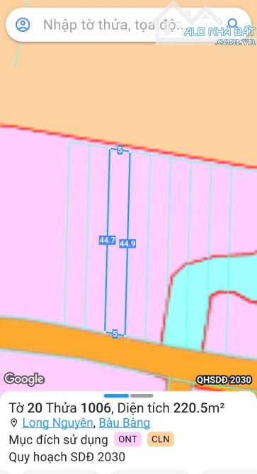 BÁN ĐẤT MT DH615, LONG NGUYÊN, BÀU BÀNG, DT: 5x44, TC100M2, SHR, GIÁ 690 TRIỆU. - 5