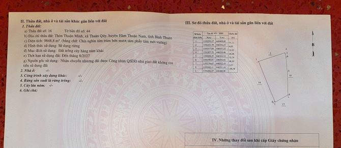 Bán lô 9.8sao thuận quý gần đường đt 719, view biển giá chỉ 550tr/sao