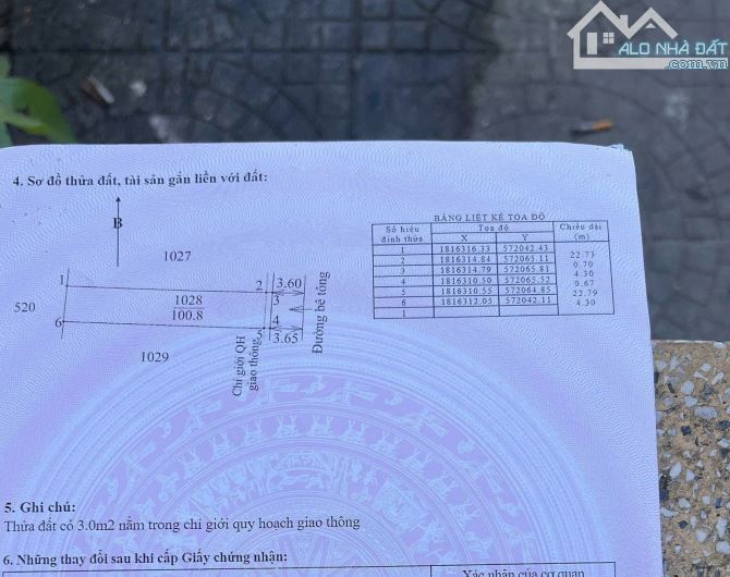 Đất kiệt ô tô Trịnh Cương, Thủy Châu, Hương Thủy Dt: 100m2 Giá: 4xxtr
