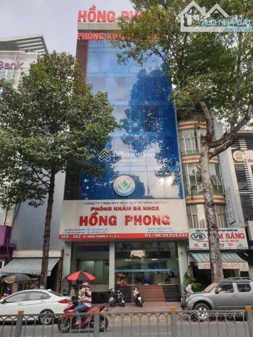 Toà nhà mặt tiền  Lê Hồng Phong, Phường 3, Quận 5, DT : 10m X 22m, hầm 8 lầu  1.528m2 sàn