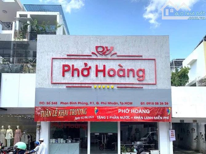 Bán nhà 2MT Thương hiệu Phan Đình Phùng Phú Nhuận 13x20m 2 Tầng -HĐT: 200 triệu, giá 75 tỷ