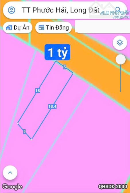CHỦ NGỘP CẦN RA GẤP LÔ ĐẤT GẦN BIỂN PHƯỚC HẢI CHỈ 3KM CHÌ 800TR - 1