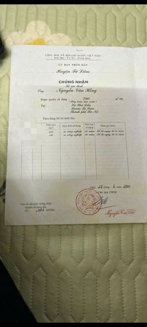 Bán đất nông nghiệp Trung Tựu, Bắc Từ Liêm, 624m2, mặt tiền 15m, giá 3.2 tỷ - 1