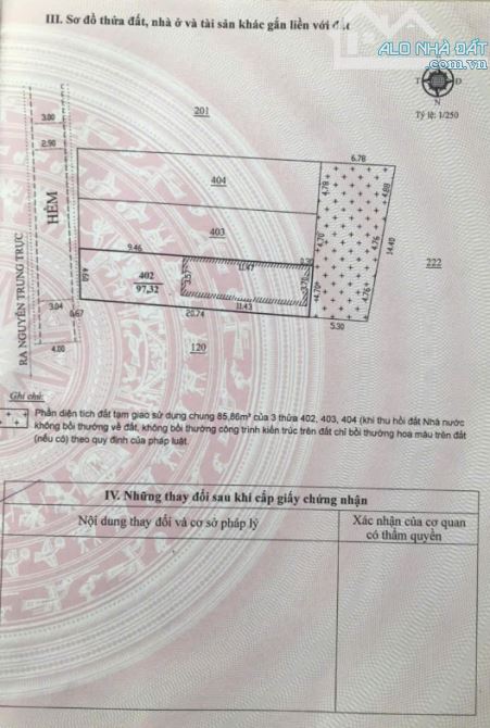 Cần bán lô đất  Phường 4 - TP Đà Lạt  - Diện tích : 125,9m²( ngang 4,6 dài 27m. Nở hậu 5m) - 1