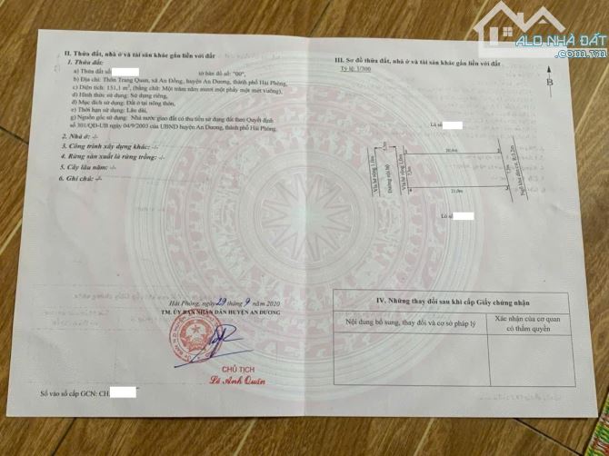 Chuyển nhượng lô đất 2 mặt tiền trước sau siêu đẹp tọa lạc tại Trang Quan - 2