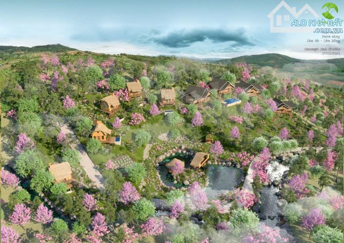 Bán đất xã Nam Ban, Lâm Đồng. Giá tốt 550 triệu, 1018m2 giáp Suối Cam Ly - 2
