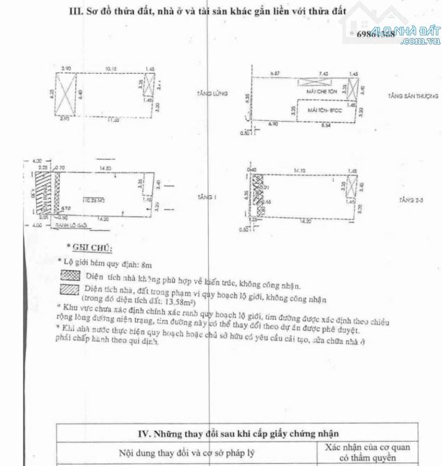BÁN NHÀ HẺM 8M CÁCH MẠNG THÁNG 8 DT: 6,5X18 NGAY NGÃ 3 ÔNG TẠ-SV LÊ THỊ RIÊNG CHỈ 21 TỶ - 3