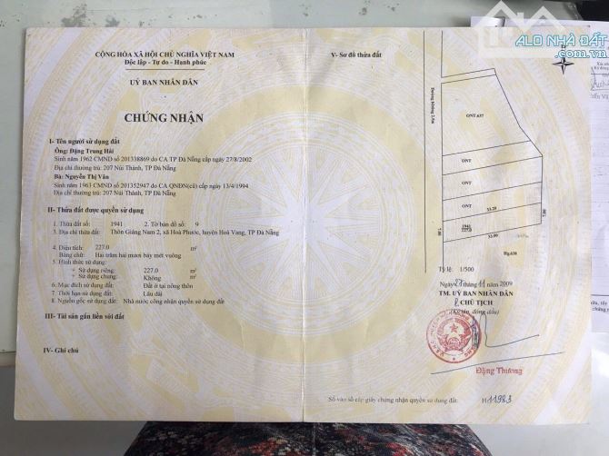 bán nhà gỗ ba gian view sông Cái  nay là phường Hoà Xuân - 3
