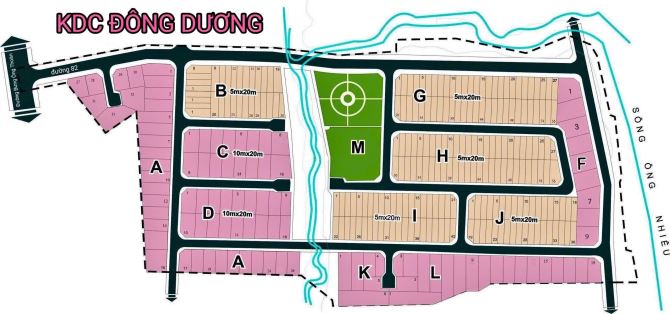 Lô đất Biệt thự KDC Đông dương, đường Bưng Ông Thoàn, Phú Hữu DT 220m2, giá 28.5tr/m2 - 6