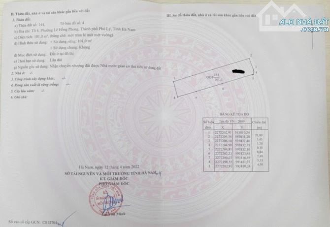 2ty500 BÁN DÃY TRỌ 5 PHÒNG – TỔ 4 LÊ HỒNG PHONG – TP. PHỦ LÝ - 4
