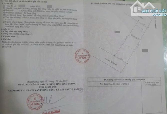Đất 2 mặt tiền đẹp gần chợ Tân Long, phường Tân Đông Hiệp, TP Dĩ An - 5