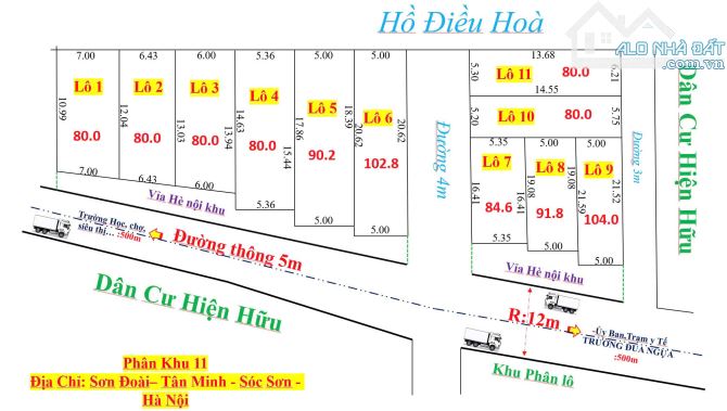 CHỦ GỬI BÁN NHANH LÔ GÓC 104M² – ĐƯỜNG NHỰA 4M CÓ VỈA HÈ RỘNG RÃI - CHỈ CHỚM 20TR