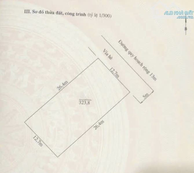 323.8m2 đất biệt thự Phúc Lộc - Ngang 12.7m - Đông Bắc - 1
