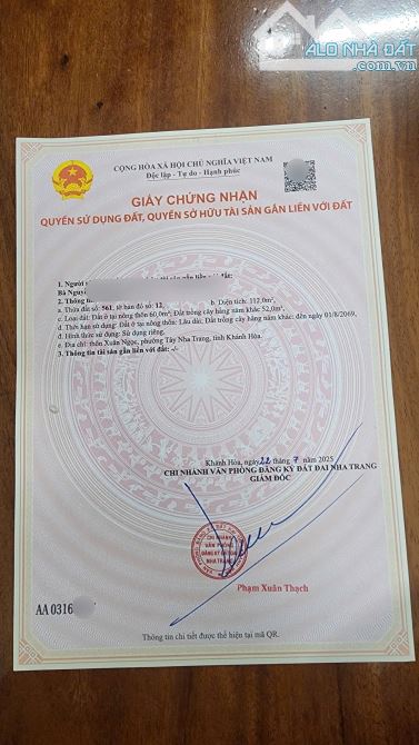 Đất giá rẻ mặt tiền Hòn Thơm XUÂN NGỌC rộng 20m vĩnh ngọc nha trang, đón sóng cầu gỗ - 1
