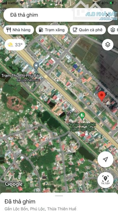 Bán đất 200m2 Khu tái định cư Lộc Bổn, Phú Lộc , Huế. Chỉ 1,98 tỷ - 2