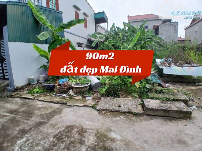Bán gấp 90m2 đất Mai Đình(Sóc Sơn)MT 5,5m-hơn 2 tỷ-ngõ nông-ô tô đỗ cửa - 2