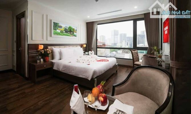 KHÁCH SẠN KHU CẦU GIẤY 11 tầng có hầm , 48 phòng DOANH THU 1.5tỷ/tháng - 2