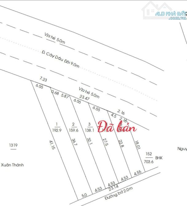 BÁN ĐẤT mt đường CÂY DẦU ĐÔI (DX 82) – P. ĐỊNH HÒA  138m² – Giá: 2 tỷ 999 triệu - 4