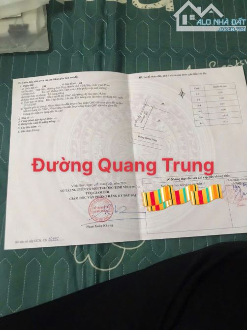 BÁN LÔ ĐẤT MẶT PHỐ TRỤC CHÍNH KINH DOANH ĐƯỜNG QUANG TRUNG- HỘI HỢP 84,1M MT5.71M 2,65 TỶ - 4