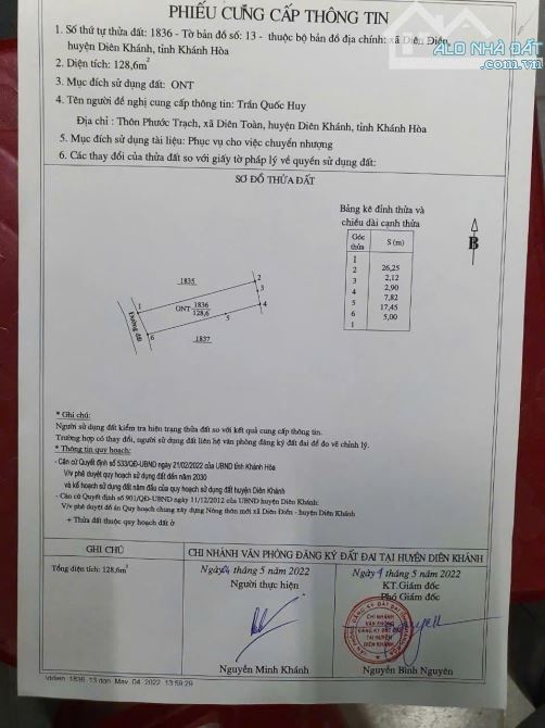 bán đất thổ cư - đường xóm mía - 4