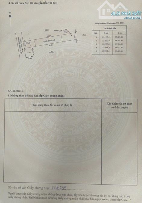 BÁN ĐẤT FO, MT DX, PHÚ AN, TP.BẾN CÁT, DT:5x39, TC100M2, SHR, GIÁ 1,290 TỶ - 7