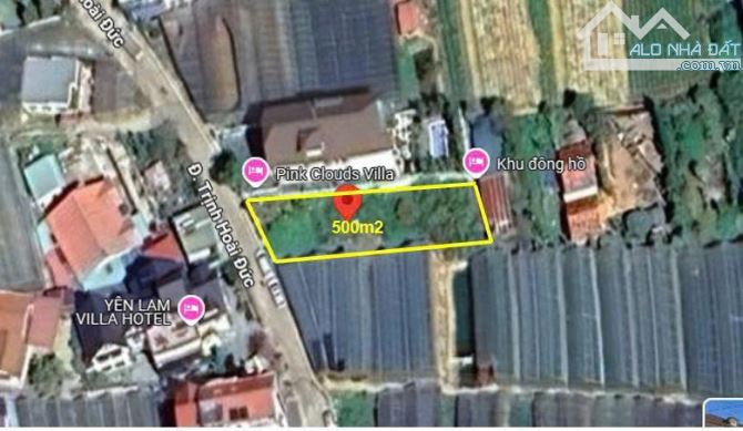 Đất biệt thự Trịnh Hoài Đức, P11, Tp Đà Lạt. - 500m2 - 15 tỷ
