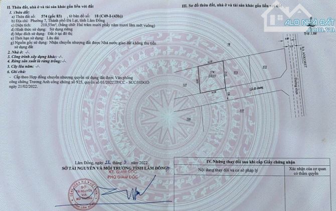 BÁN LÔ ĐẤT  MĂNG LIN – TP. ĐÀ LẠT PHƯỜNG 7 💰 Giá chỉ: 5 tỷ 500 triệu